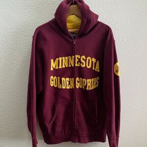 VTG Minnesota Golden Gophers Champs Sports Zip Hoodie Sweatshirt Medium / Large